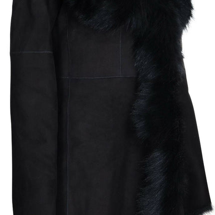 Womens Toscana Sheepskin Suede Trench Coat-Tbilisi