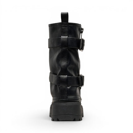 Windsorsmith Women's Black Chunky Platform Pull-On High Boots - Vendetta