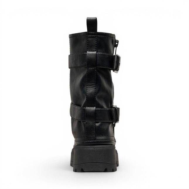 Windsorsmith Women's Black Chunky Platform Pull-On High Boots - Vendetta