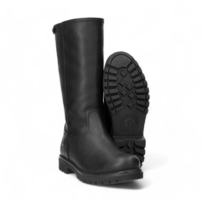 Panama Jacks Women's Black Bambina B60 Leather High Boots