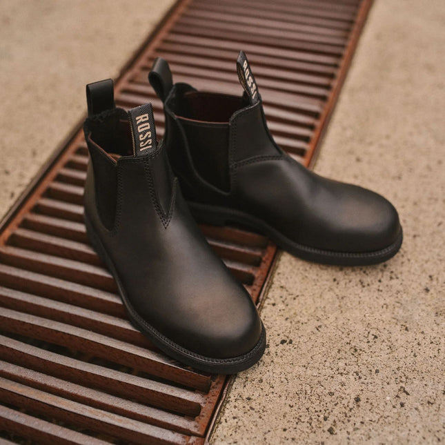 Rossi 607 Booma Black Leather Chelsea Boot