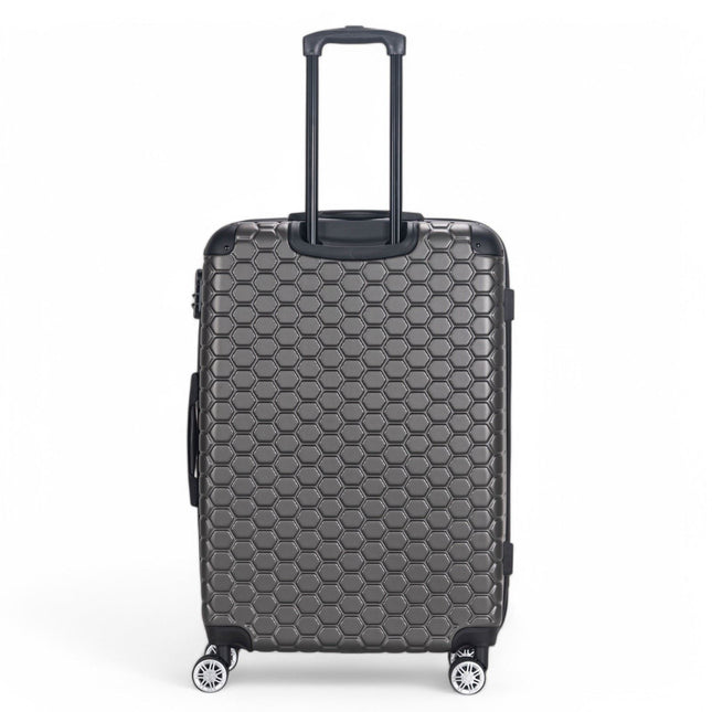 Hard Shell ABS 8 Wheel Luggage Travel Cabin Holiday Bags Suitcase Set