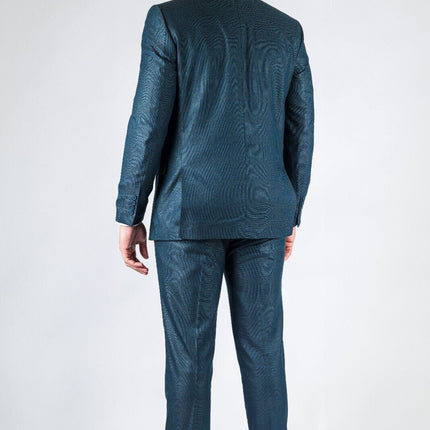 Men's Classic Olive Double Breasted 2-Piece Suit