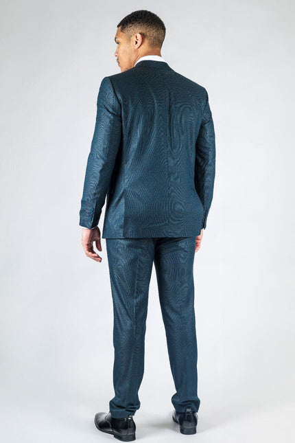 Men's Classic Olive Double Breasted 2-Piece Suit