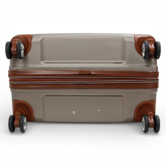 Expandable Hard Shell ABS Suitcase Set 8 Wheel Robust Travel Case Holiday Luggage