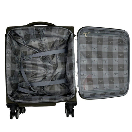 Lightweight Suitcase  4 Wheel Luggage Travel Cabin TSA Soft Bag