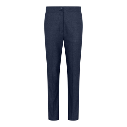 Women's Navy Three-Piece Tailored Fit Suit in Prince of Wales Check