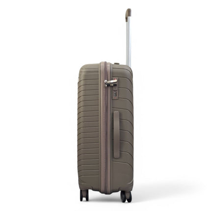 Robust PP Hard Shell 8 Wheels Luggage Travel Holiday Cabin Suitcase Set