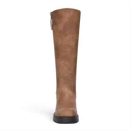 Blowfish Malibu Women's Tan Faux Leather High Riding Boots - Venice Tall