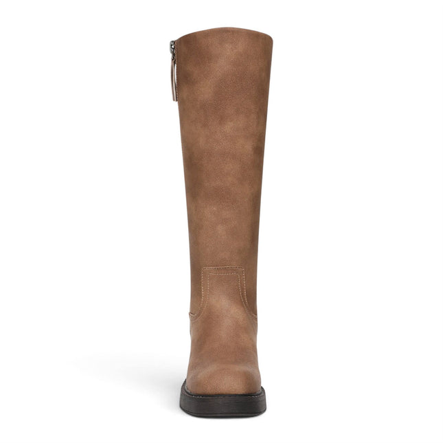 Blowfish Malibu Women's Tan Faux Leather High Riding Boots - Venice Tall