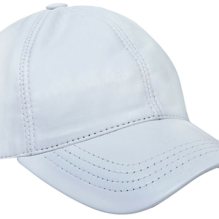 Unisex Real Nappa Leather Adjustable Golf Snapback Plain Baseball Cap Hat
