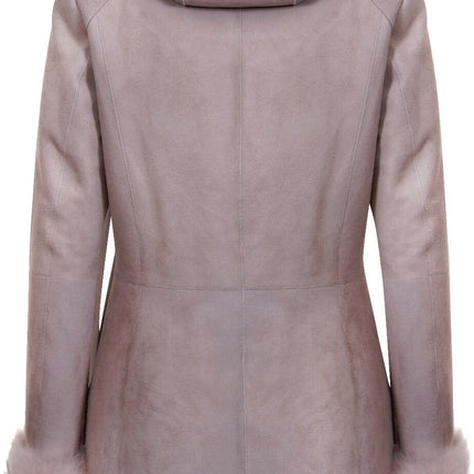Ladies Suede Merino Sheepskin Coat-Samara