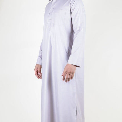 Mens Cream Thobe Jubba Saudi Ramadan Eid Islamic Kaftan Kaudara Arabic Jubbah
