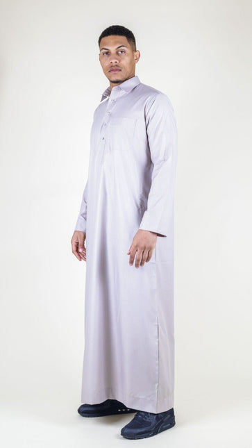 Mens Cream Thobe Jubba Saudi Ramadan Eid Islamic Kaftan Kaudara Arabic Jubbah