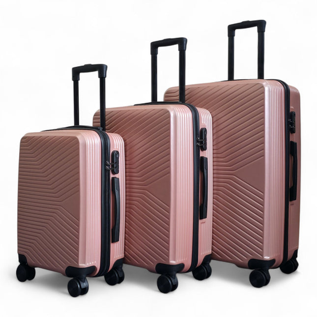 Hardshell Suitcase Set Robust 8 Wheel Cabin Luggage Case Bag