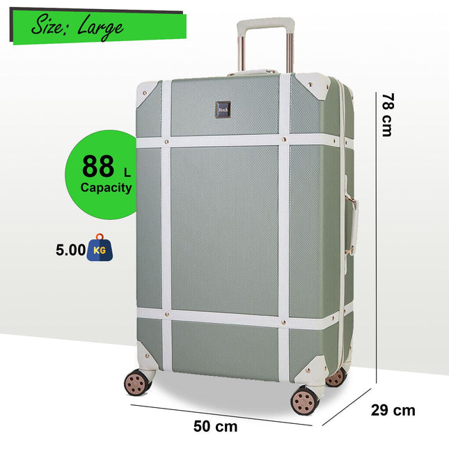 Vintage Hard Shell  Luggage Trunk Suitcase Set