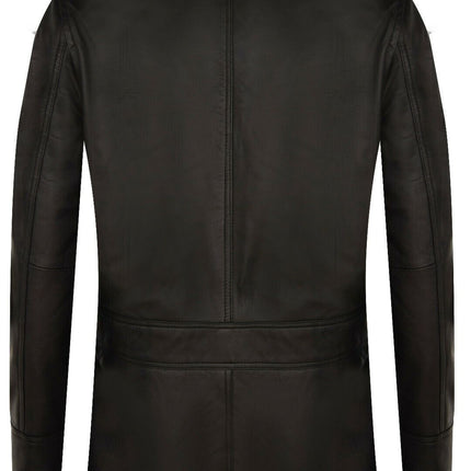 Mens Leather Parka Safari Coat-Mesa Verde