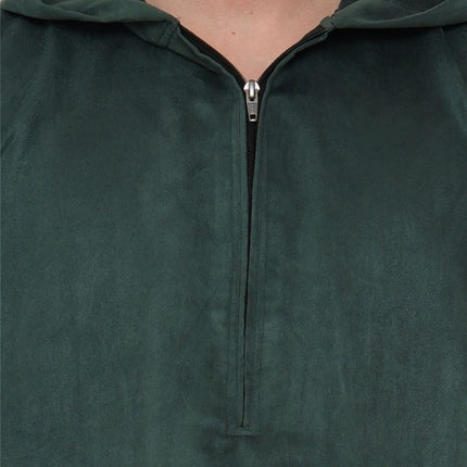 Men's Hooded Eid Green Moroccan Jubba Robe Ramadan Eid Thobe - HM12