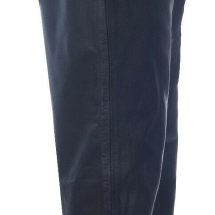 Mens Black '501' Leather Jeans-Montana