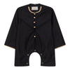 Baby Boys Omani Eid Black Thobe  Saudi Emirati Jubba Robe Romper