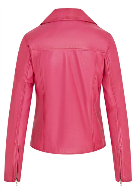 Women's Classic Brando Biker Leather Jacket - Broome