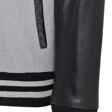 Letterman Baseball Wool Leather Varsity Bomber Jacket - Genoa