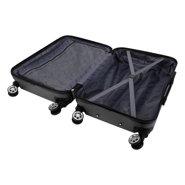Hard Shell Modern Dual 4 Wheel Luggage Suitcase Set