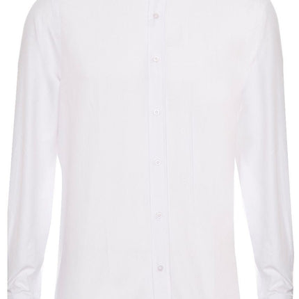 Mens Peaky Blinders Removable Collar Nehru White Collarless Shirt