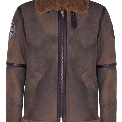 Mens B3 Sheepskin WW2 Bomber Jacket-Arnsberg