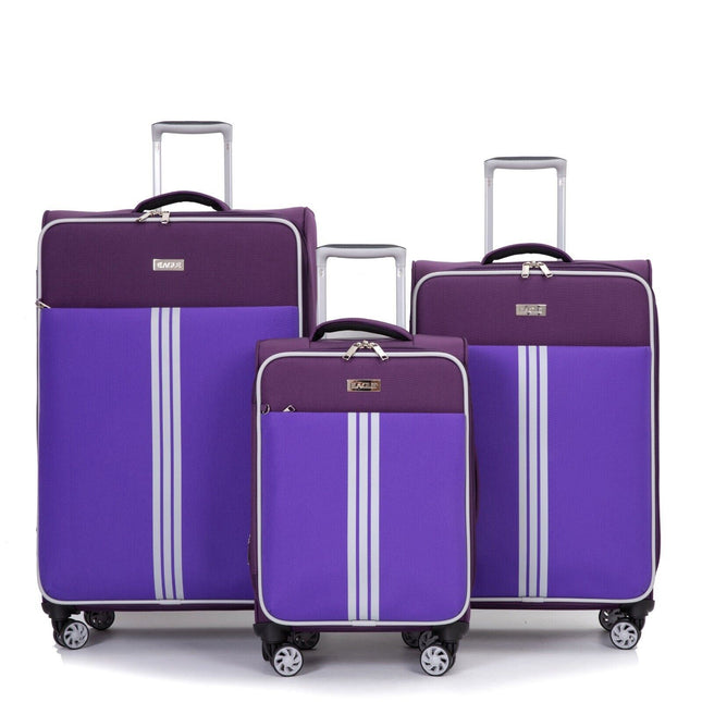 Lightweight  Soft Suitcases 4 Wheel Luggage Travel Bag