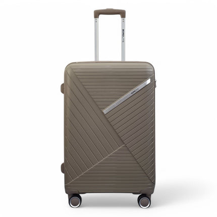 Robust PP Hard Shell 8 Wheels Luggage Travel Holiday Cabin Suitcase Set