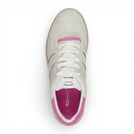 Tamaris Women's Green Pink Leather Trainers Sneaker Shoes