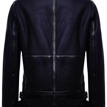Womens Black B3 Sheepskin Leather Jacket-Campinas