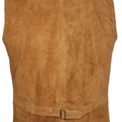 Mens Classic Smooth Goat Suede Leather Waistcoat-Exeter