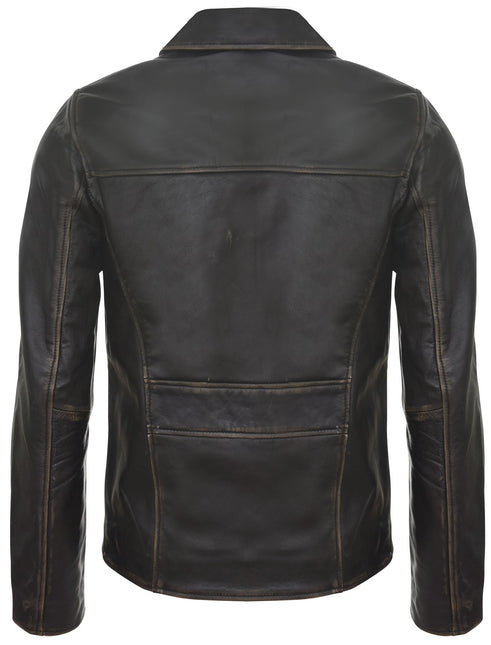 Men's Harrington Cow Hide Leather  Leather Jacket-Lima