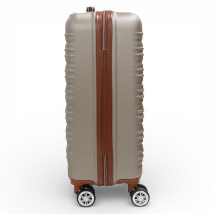Expandable Hard Shell ABS Suitcase Set 8 Wheel Robust Travel Case Holiday Luggage