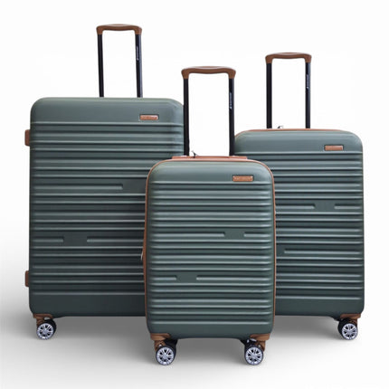 Expandable Hard Shell ABS Suitcase Set 8 Wheel Robust Travel Case Holiday Luggage
