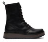 Fly London Womens Black Rami043 Casual Leather Lace-Up Ankle Dress Boots