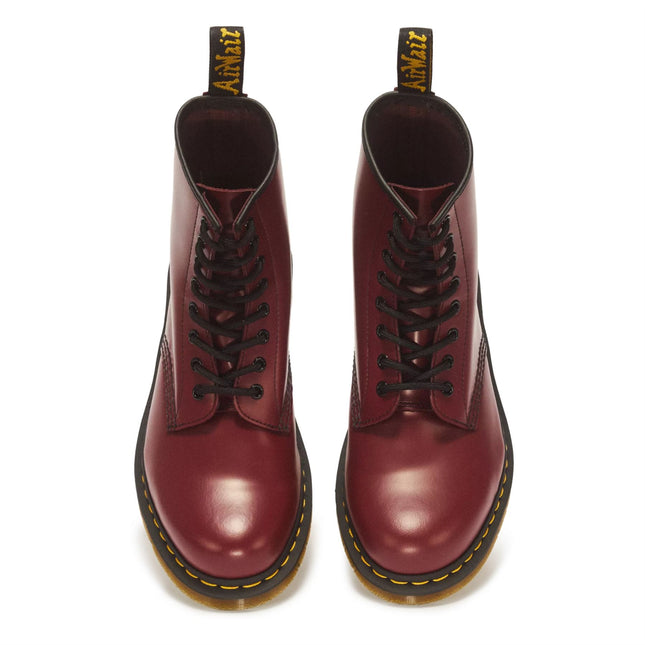 Dr Martens 1460 Cherry Red Leather 8-Eye Combat Boots - 11822600