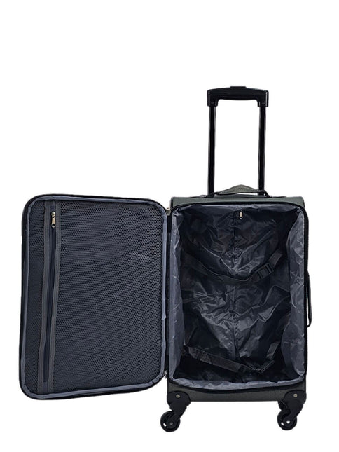 Lightweight Suitcases 4 Wheel Luggage Travel Cases Soft Bags Cabin Set
