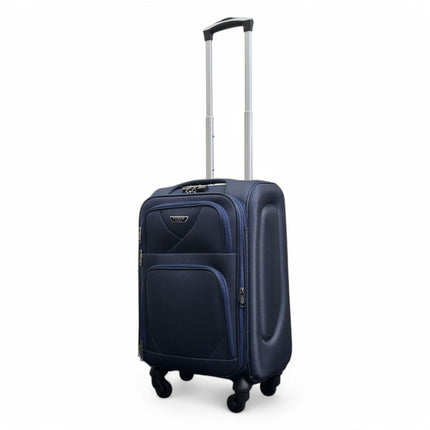 Expandable Soft Shell Cabin Suitcase 50.5 x 37 x 26 cm Luggage Suitable for Easyjet, Ryanair