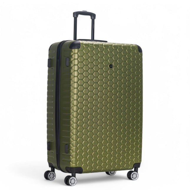 Hard Shell ABS 8 Wheel Luggage Travel Cabin Holiday Bags Suitcase Set