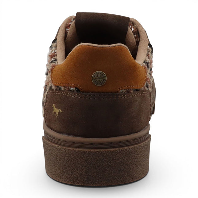 Mustang Women's Brown Tweed Sneakers Trainer Shoes - M0212020