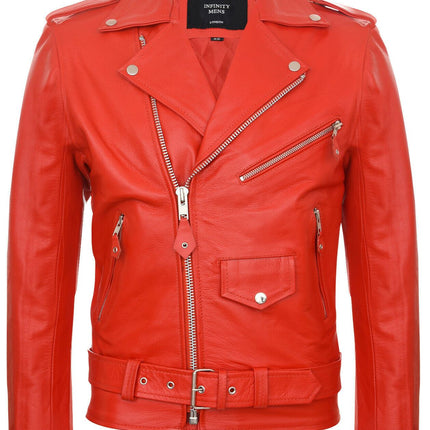Mens Cow-Hide Black Brando Jacket -Venice