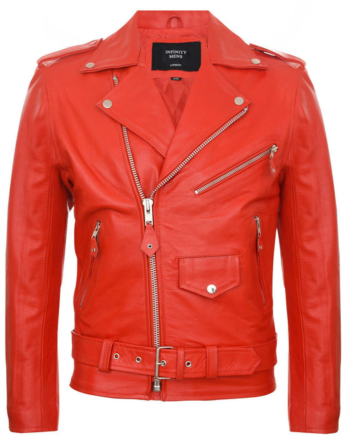 Mens Cow-Hide Black Brando Jacket -Venice