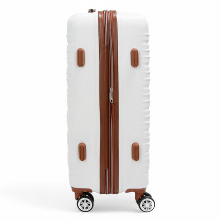 Expandable Hard Shell ABS Suitcase Set 8 Wheel Robust Travel Case Holiday Luggage
