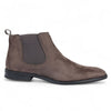 Men's Grey Suede Chelsea Boots Real Leather Lined Slip-On