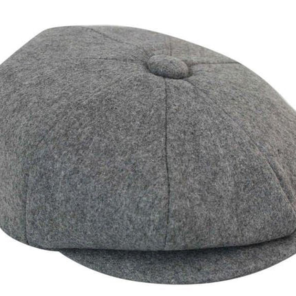 Mens Peaky Blinders Newsboy Wool 8 Panel Gatsby Flat Baker Hat