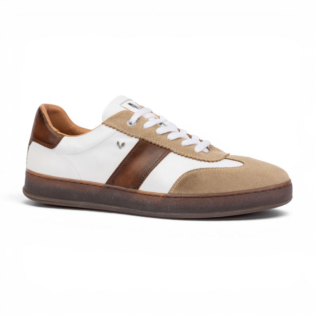 Martinelli Men's Brown Leather Sneakers Trainer Shoes - Seaford