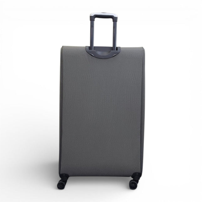 Soft Shell Lightweight Nylon Suitcase Set 4 Wheel Travel Case Holiday Bags